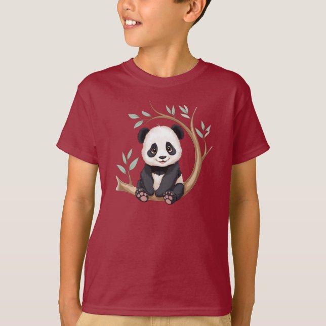 Cuddly Baby Panda – Tree Branch Charm Tee (Framsida)