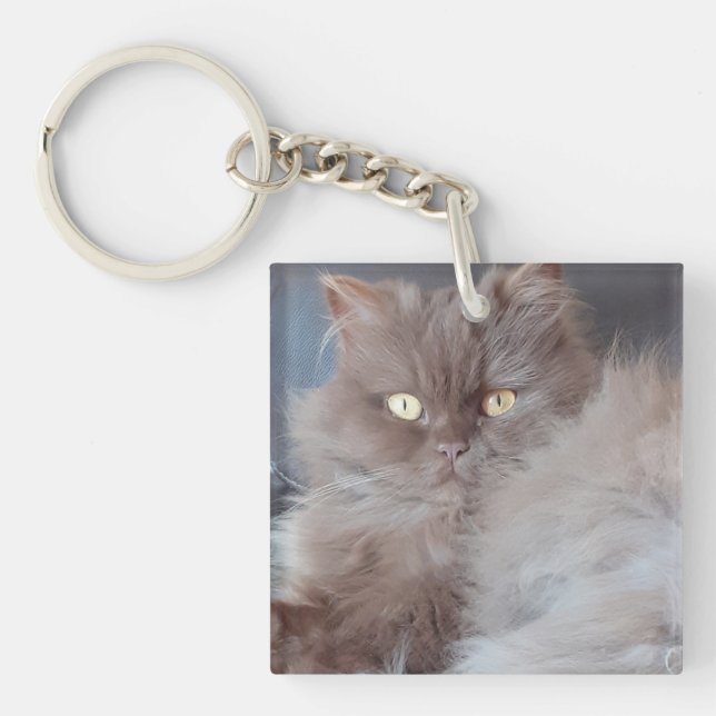 Cudely Cat Acrylic Nyckelring (Framsidan)