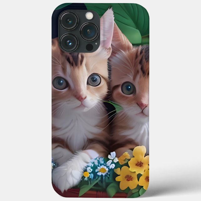 Cudely Cute Kittens i Flower Basket (Baksida)