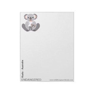 Cudely KOALA -Animal Lover -Australien-Marsupial Anteckningsblock