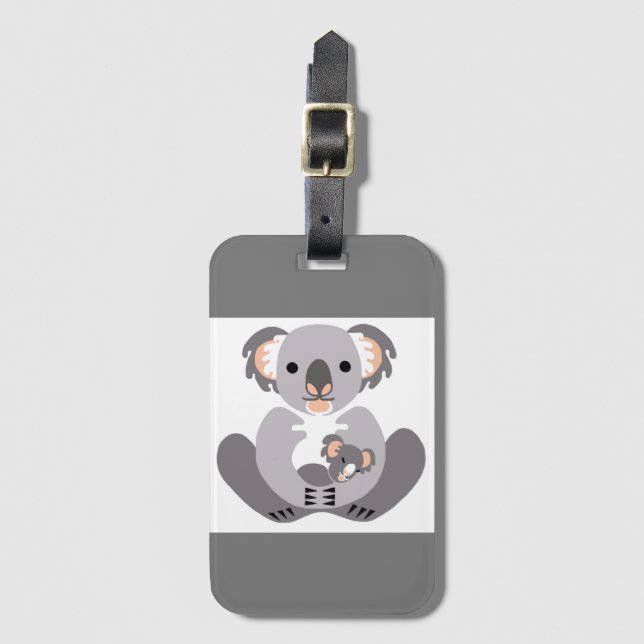 Cudely KOALA - Animal Lover - Marsupial - Bagagebricka (Framsida vertikal)