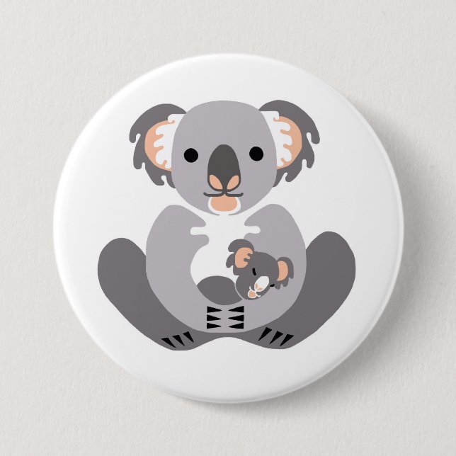 Cudely Koala-Marsupial-Aussie-wildlife - Knapp (Framsida)