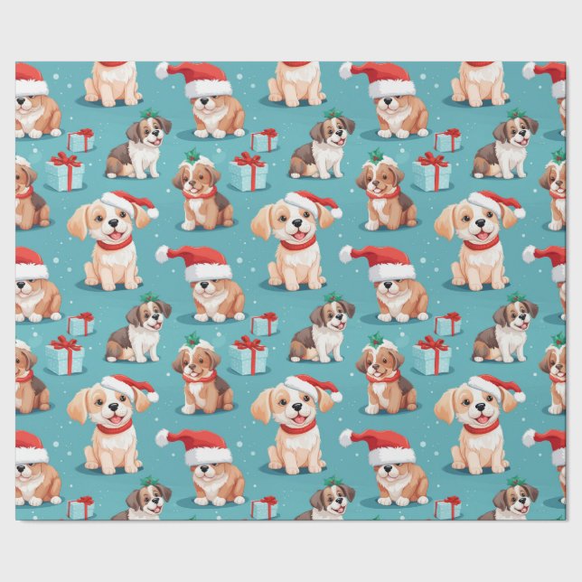 Cudely Puppy-julen Presentpapper (Seam)