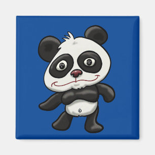 Cudely Tecknad Panda Magnet
