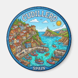 Cudillero Spanien Magnet