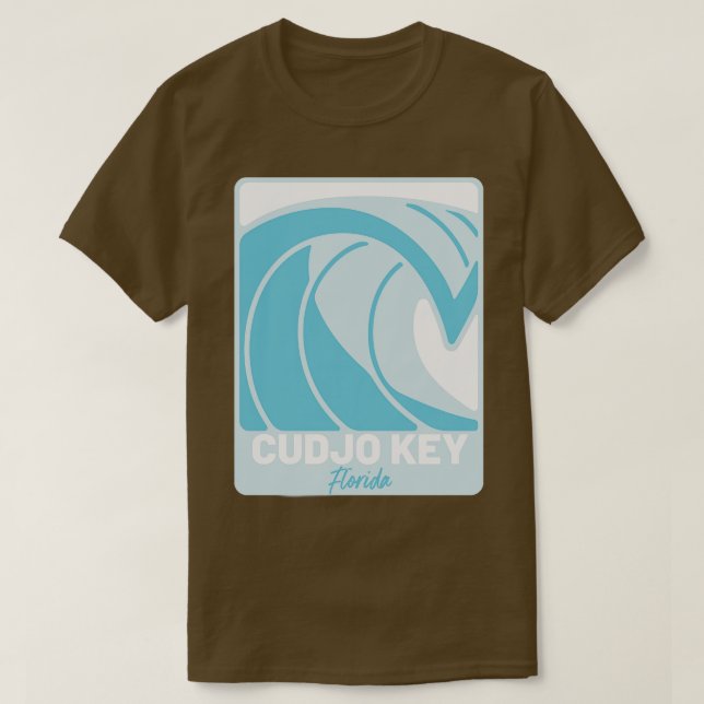 Cudjo Nyckel Florida Atlantic Ocean FL CrashWave T Shirt (Design framsida)