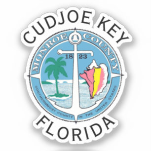 Cudjoe Nyckel - Florida Nycklar Klistermärken