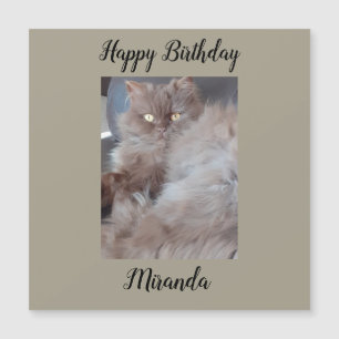 Cudly Cat Magnetic Birthday Card