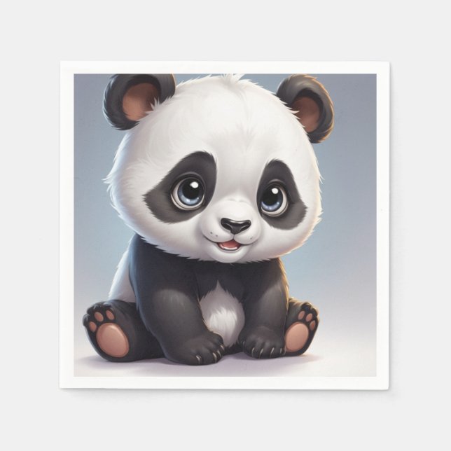 Cudous panda napkins pappersservett (Framsidan)