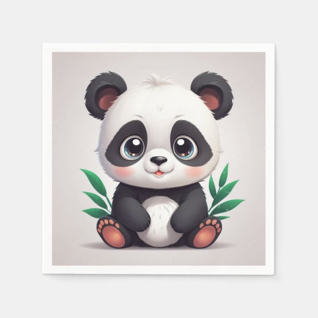 Cudous panda napkins pappersservett (Framsidan)