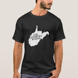 Cue Land Roads Väster Virginia T shirt