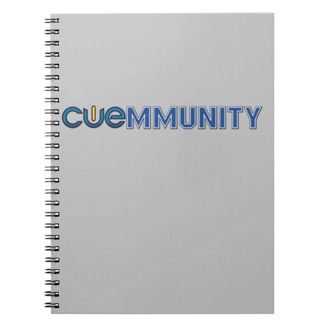 CUE-MMUNITY-anteckningsbok Anteckningsbok (Framsidan)
