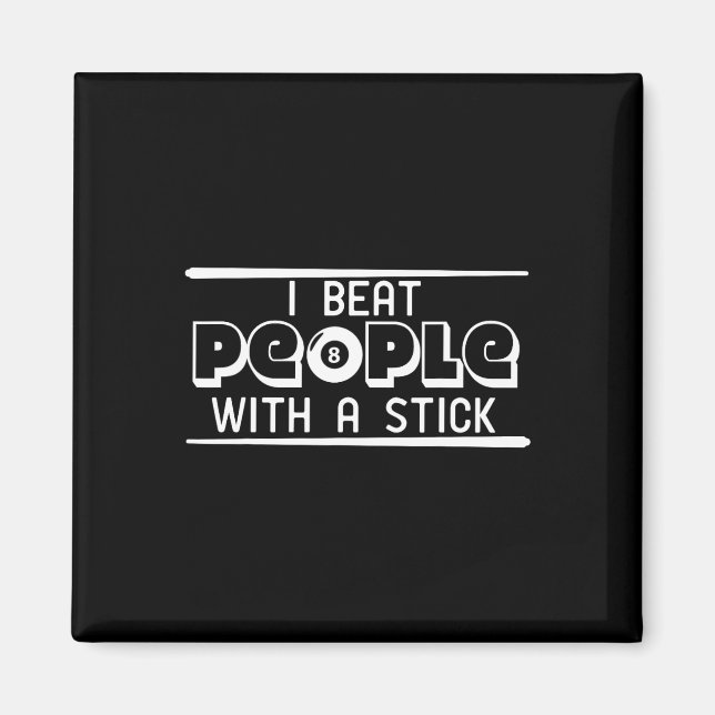 Cue Stick Snooker Pub Bord Billiards Rack Chalk P Magnet (Framsidan)