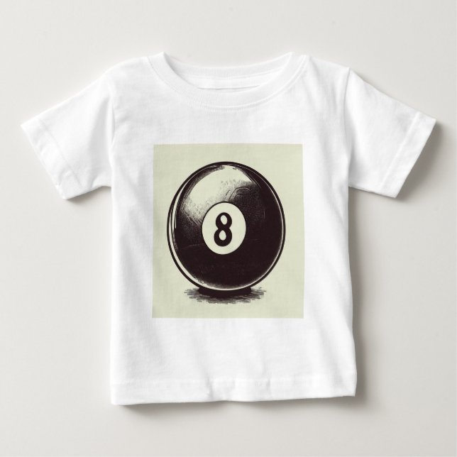 Cue-t åtta Boll T Shirt (Framsida)