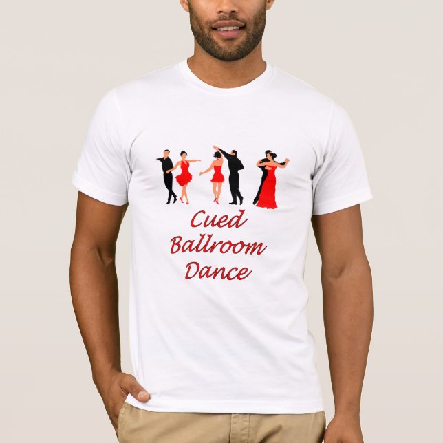 Cued T-tröja 100% för balsaljerseybomull T Shirt (Framsida)