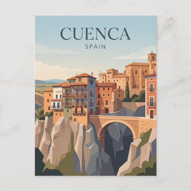 Cuenca Spanien Vykort (Framsida)