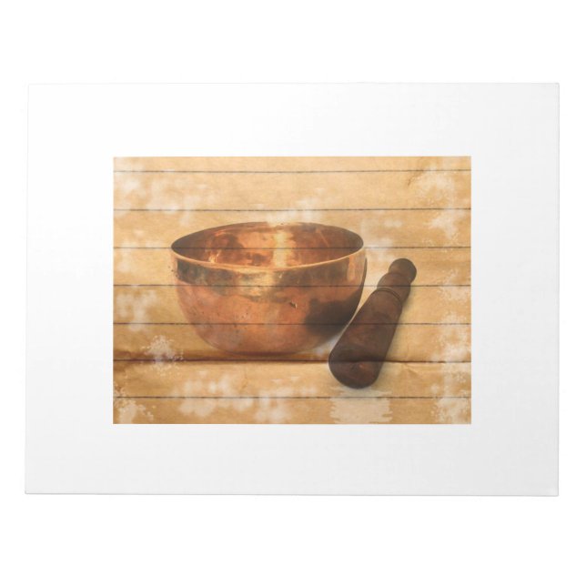 Cuenco tibetano, singing bowl anteckningsblock (Framsida)