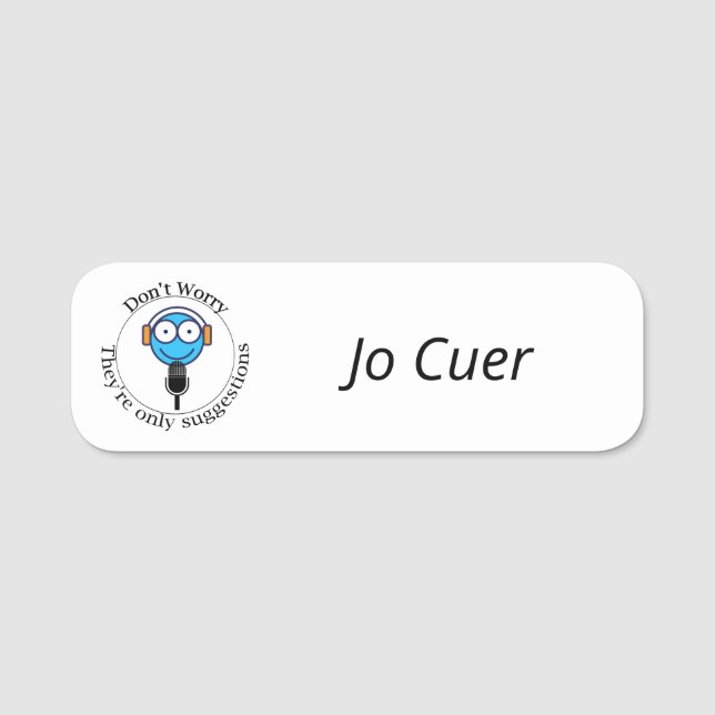 Cuer Name Badge (They're only suggestions) Namnbricka (Framsida)