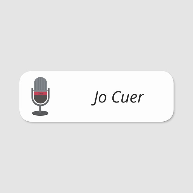 Cuer Namn-märke Namnbricka (Framsida)