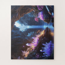 Cueva de Cristal con Cascada Mágica
