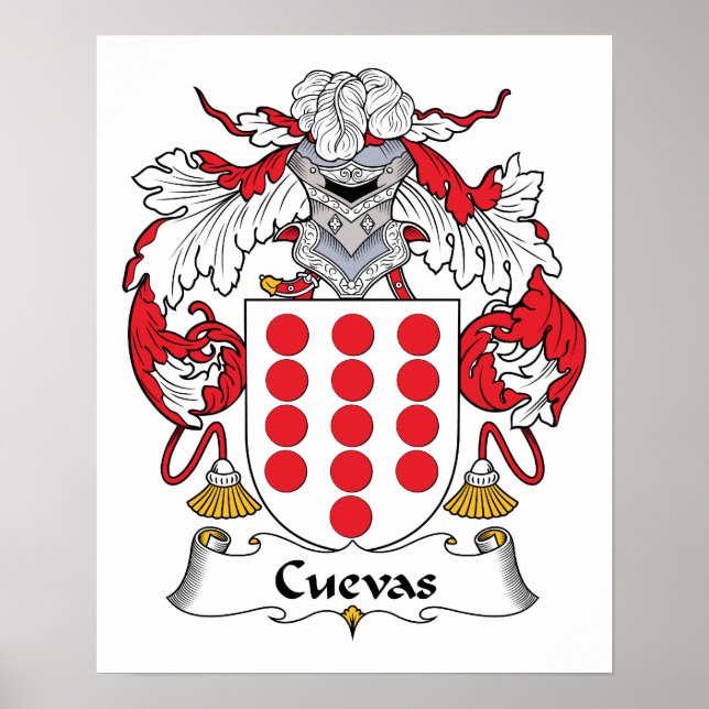 Cuevas Family Crest Poster (Framsidan)