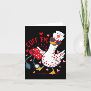 Cuff Em Cupid Goose Alla hjärtans dag Sjukskötersk Kort