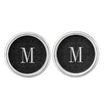 Cufflinks - Black Vapensköld Initial