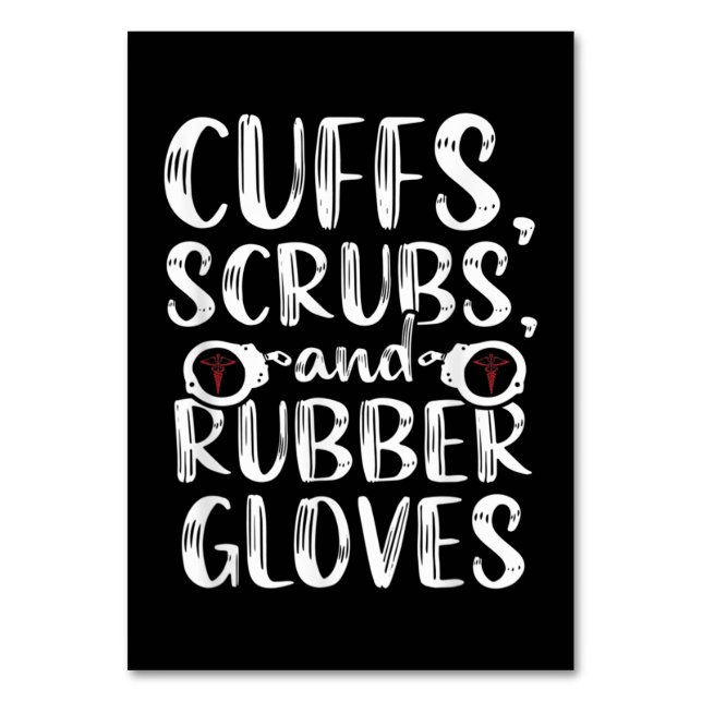 Cuffs Correctional Nurse RN Prison Nursing Medical Bordsnummer (Framsidan)