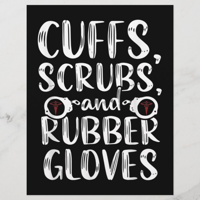 Cuffs Correctional Nurse RN Prison Nursing Medical Brevhuvud (Framsida)