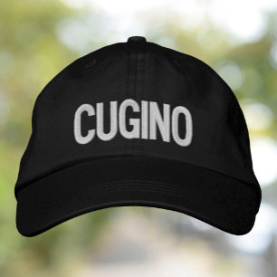 Cugino (kusin/handjur) broderad Snyggt italiensk Keps