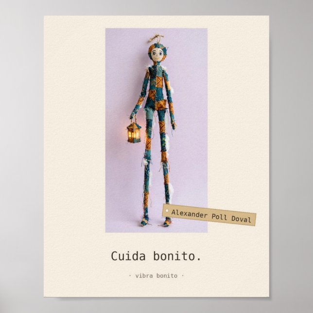 Cuida bonito — Tygleksaker Poster (Framsidan)