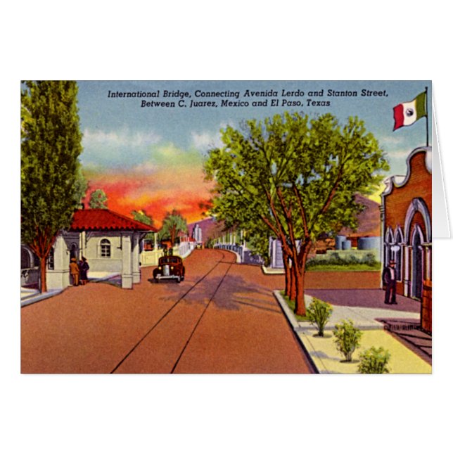 Cuidad Juarez, Mexico Hälsningskort (Framsidan Horizontal)