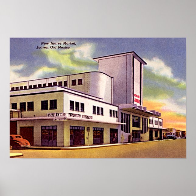 Cuidad Juarez, Mexiko Marketplace Poster (Framsidan)