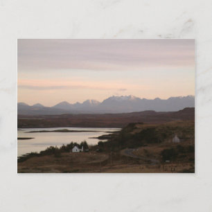 Cuillinbergen på Isle of Skye i Skottland. Vykort
