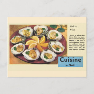Cuisine de Noel, Huitres frites, Helg Vykort