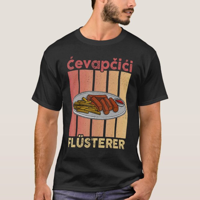 Cuisineet Cevapcici Kebab på Balkan 25 T Shirt (Framsida)