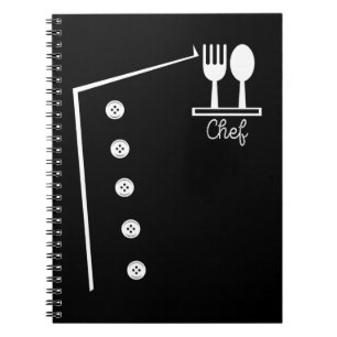 Cuisineet Cooking för Funny Chef Costume Butcher Anteckningsbok