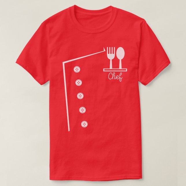 Cuisineet Cooking för  Funny Chef Costume Butcher T Shirt (Design framsida)