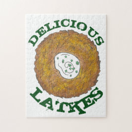 Cuisineet Delicious Latkes Potato Pancakes Hanukka Pussel