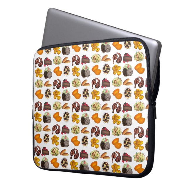 Cuisineet Jamaican Mat Västindien Print Laptop Fodral (Framsidan Vänster)