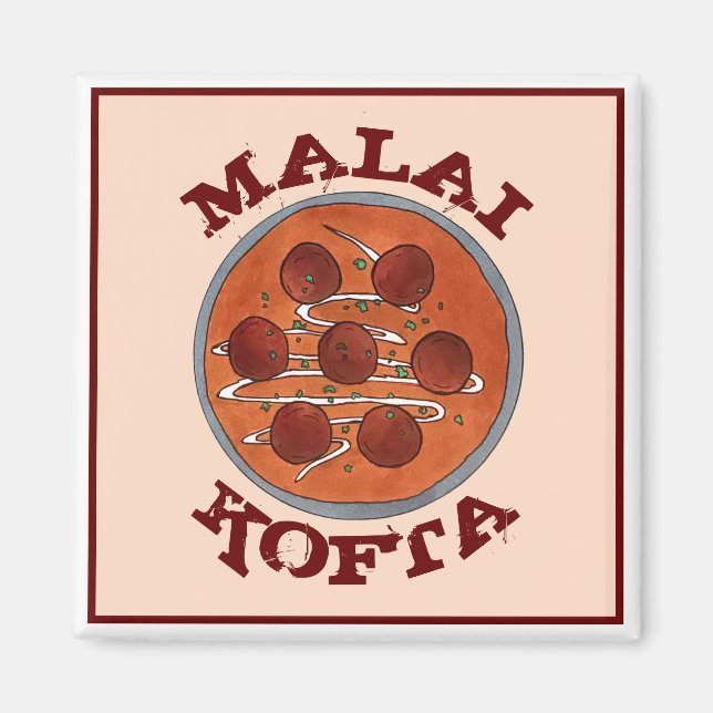 Cuisineet Malai Kofta Vegetarian Dish Magnet (Framsidan)