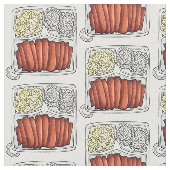 Cuisineet Plate Lunch Ris Macaroni Salad Tyg (Närbild)