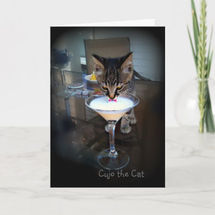 Cujo Cat Milktini Helgkort