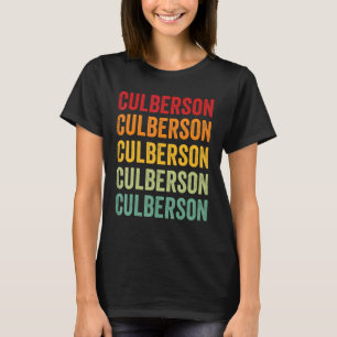 Culberson County Texas Rainbow Text Design T Shirt