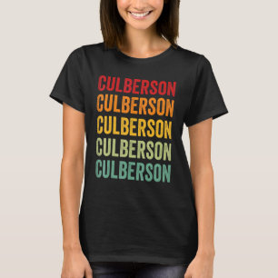 Culberson County Texas Rainbow Text Design T Shirt