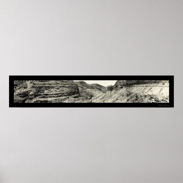 Culebra cut Panama Photo 1913 Poster (Framsidan)