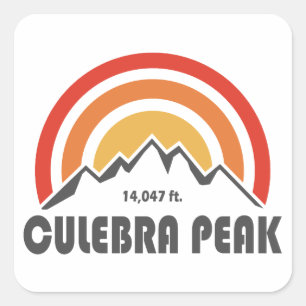 Culebra Peak Fyrkantigt Klistermärke