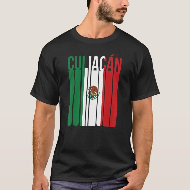Culiacan Sinaloa Mexico Retro Mexican Church Vacat T Shirt (Framsida)