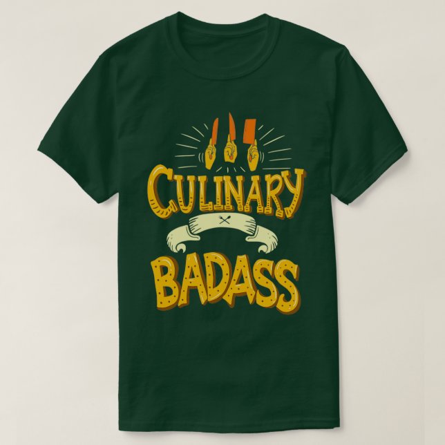 Culinary Badass Funny Chef Quote Gift T Shirt (Design framsida)