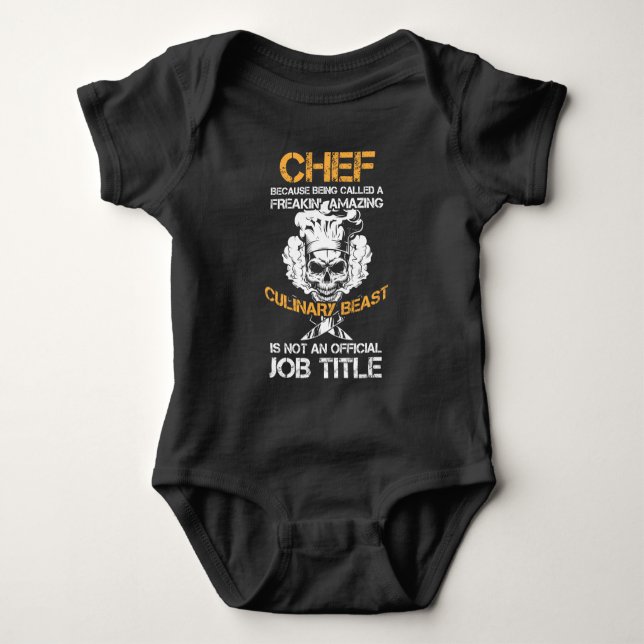 Culinary Beast Funny Köks Chef Cuisine Cook T Shirt (Framsida)
